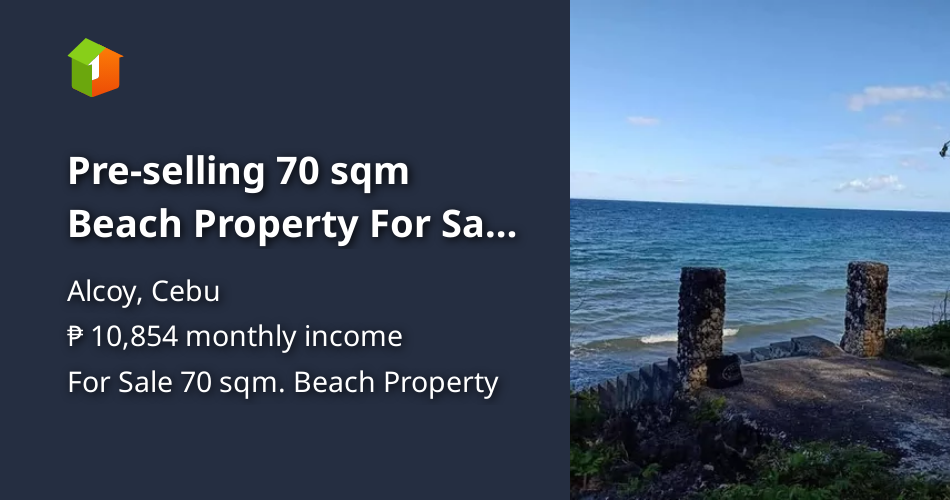 Preselling 70 sqm Beach Property For Sale in Alcoy Cebu [Beach