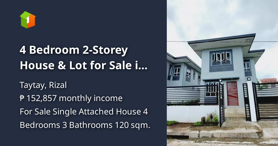4 Bedroom 2Storey House & Lot for Sale in Taytay [House and Lot 🏘️
