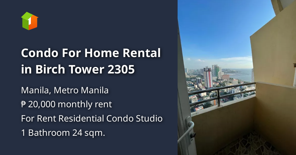 Condo For Home Rental in Birch Tower 2305 [Condo 🏙️] (July 2024) in