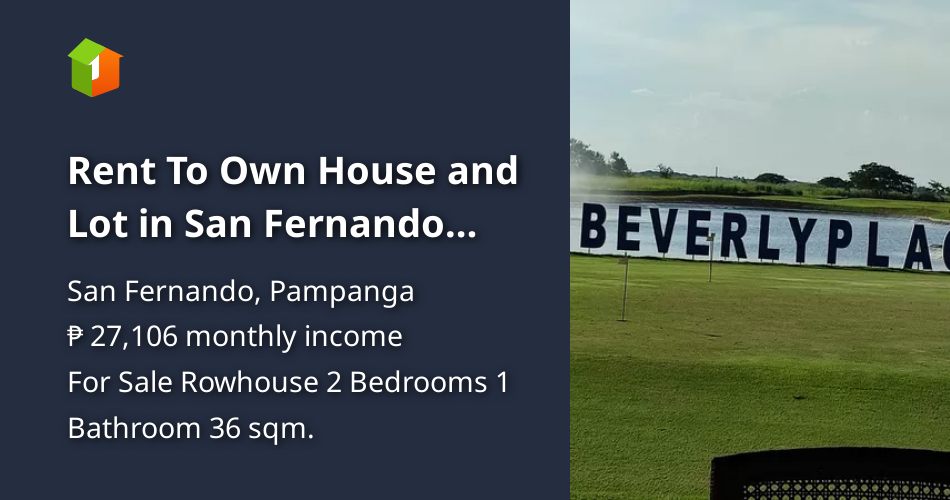 Rent To Own House and Lot in San Fernando Pampanga [House and Lot 🏘️