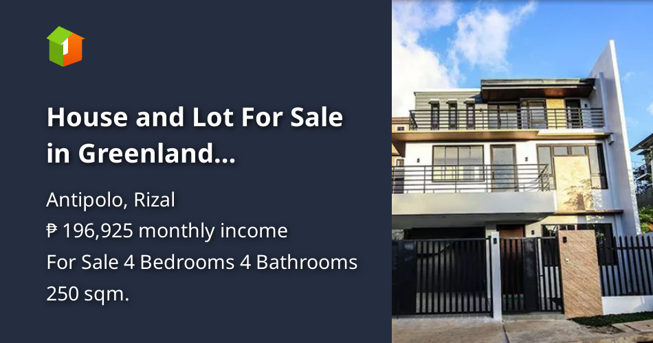 House and Lot For Sale in Greenland Subdivision in Antipolo [House and