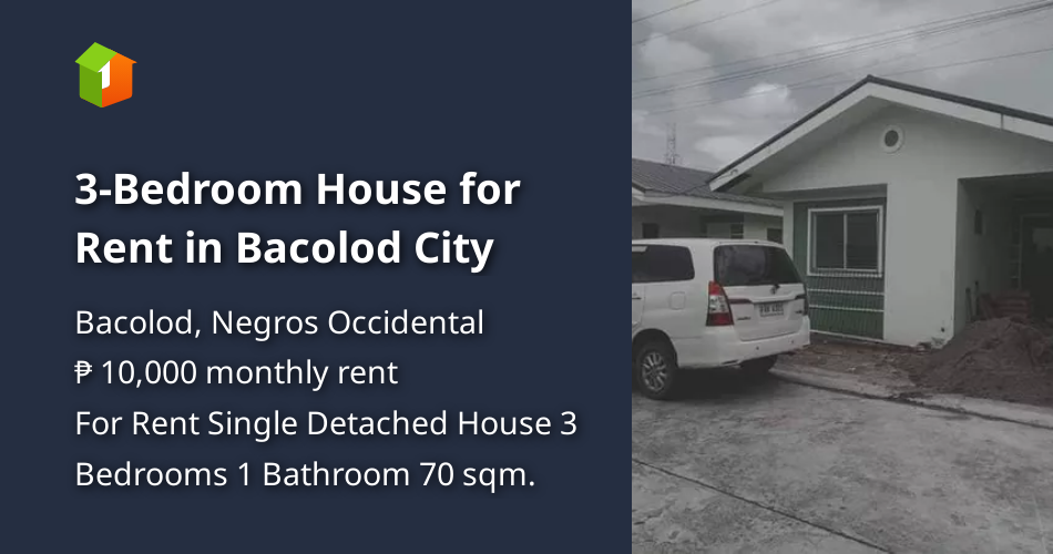 3Bedroom House for Rent in Bacolod City [House and Lot 🏘️] (May 2023