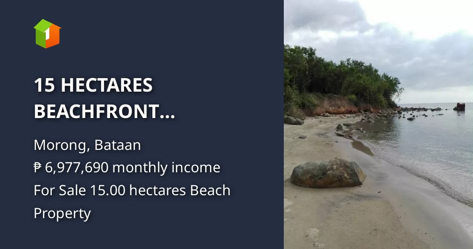 15 HECTARES BEACHFRONT PROPERTY [Beach Property 🏖️] (April 2024) in Morong, Bataan for sale