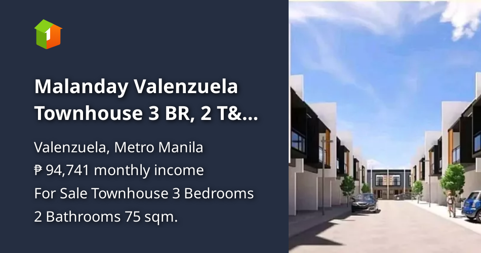 Malanday Valenzuela Townhouse 3 BR, 2 T&B, with front parking [House