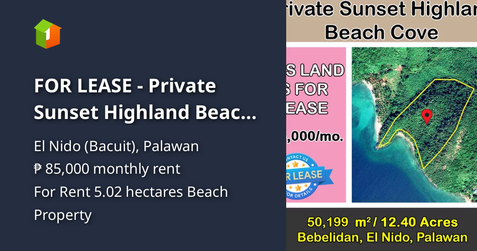 FOR LEASE Private Sunset Highland Beach Cove [Beach Property 🏖️
