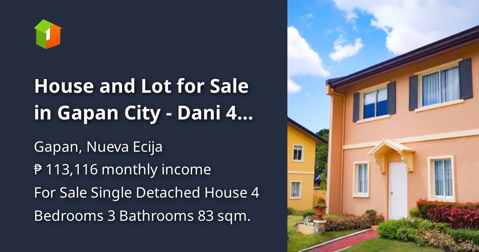 House and Lot for Sale in Gapan City Dani 4 bedroom Unit [House and