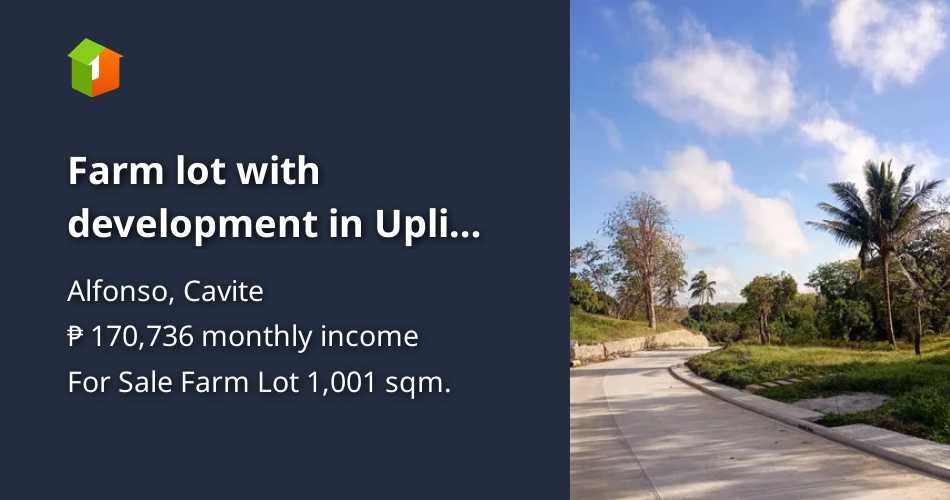 Farm lot with development in Upli Alfonso Cavite [Lot 🚜] (August 2024