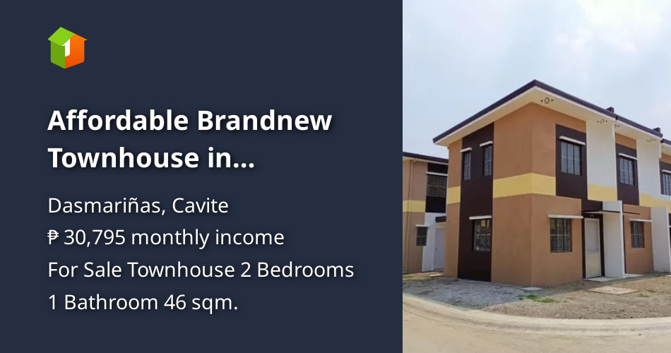 Affordable Brandnew Townhouse in Dasmarinas Cavite City [House and Lot 🏘️] (July 2021) in