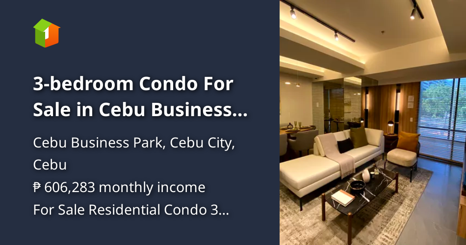 3bedroom Condo For Sale in Cebu Business Park Cebu City [Condo 🏙️