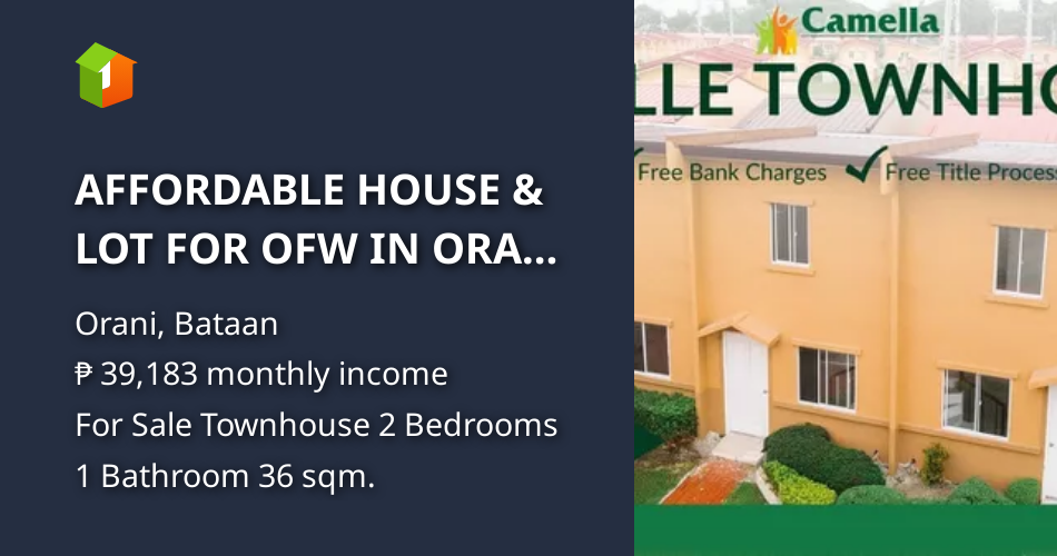 AFFORDABLE HOUSE & LOT FOR OFW IN ORANI BATAAN (12K DOWNPAYMENT ONLY