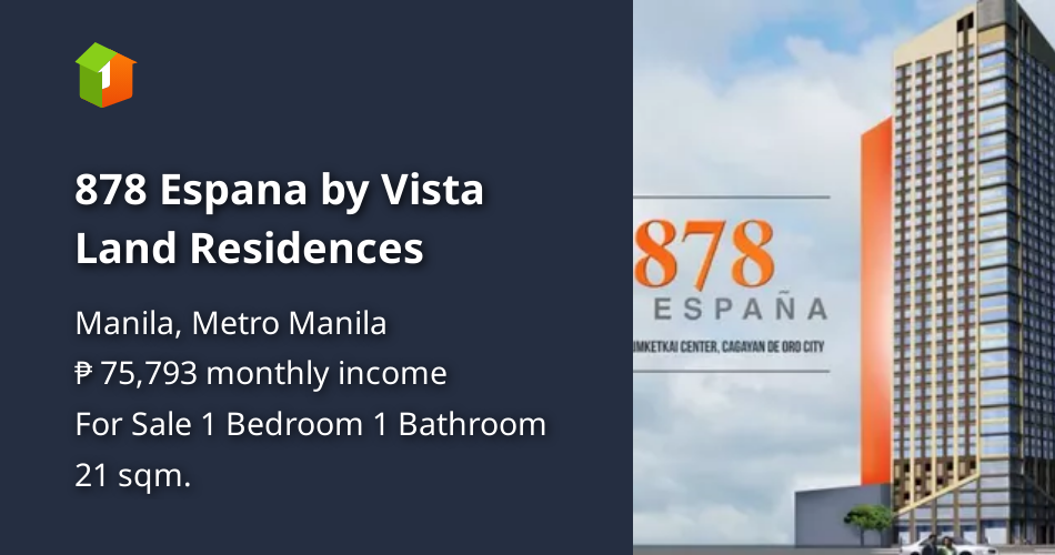 878 Espana by Vista Land Residences [Condo 🏙️] (October 2020) in Manila