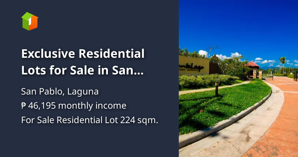 Exclusive Residential Lots for Sale in San Pablo Laguna [Lot 🚜