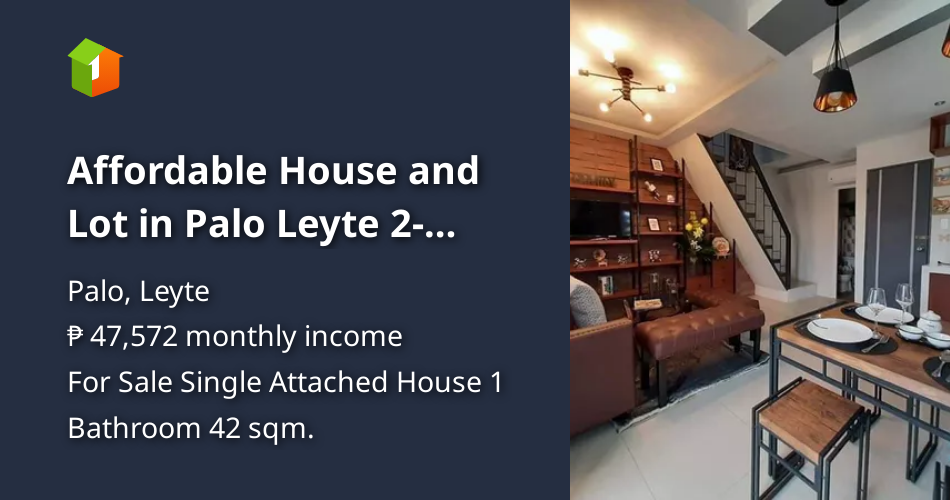 Affordable House and Lot in Palo Leyte 2storey with parking space