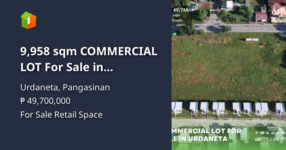 9,958 sqm COMMERCIAL LOT For Sale in City, Pangasinan
