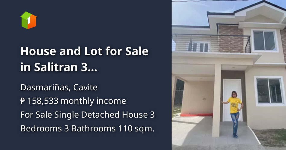 House and Lot for Sale in Salitran 3 Dasmarinas City Cavite [House and