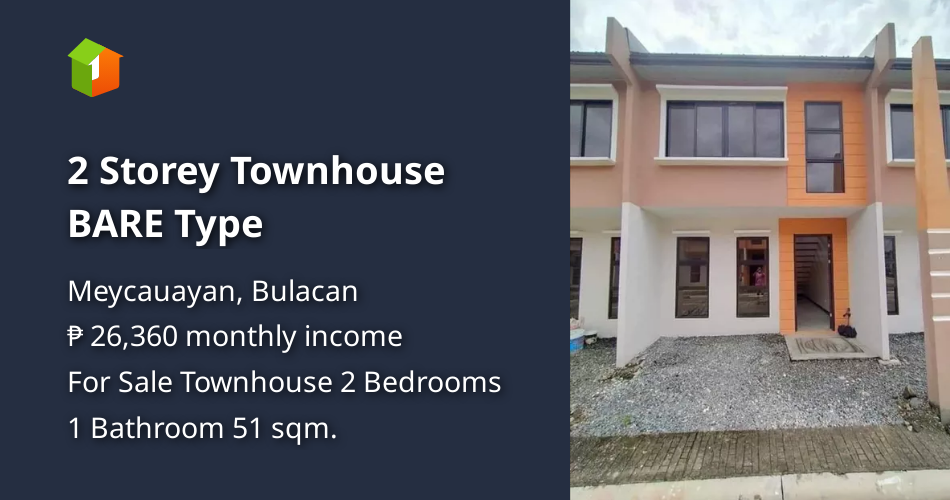 2 Storey Townhouse BARE Type [House and Lot 🏘️] (December 2021) in