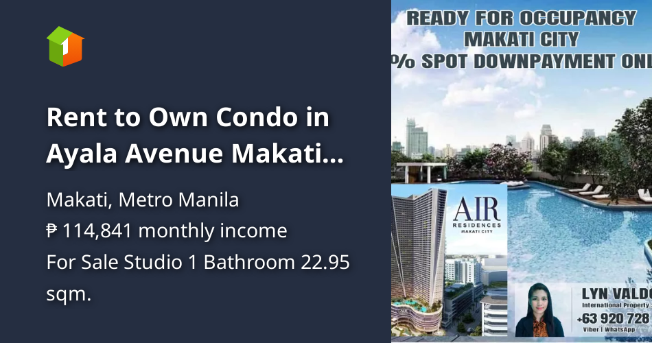 Rent to Own Condo in Ayala Avenue Makati City [Condo 🏙️] (April 2021) in Makati, Metro Manila