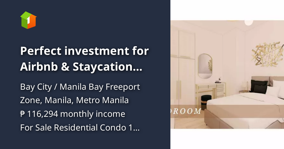 Perfect investment for Airbnb & Staycation Business [Condo 🏙️] (October
