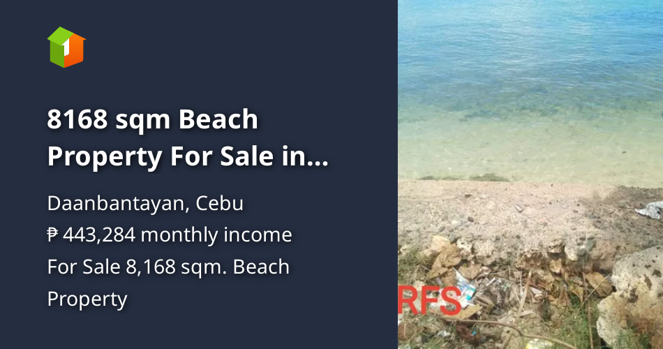 8168 sqm Beach Property For Sale in Daanbantayan Cebu [Beach Property 🏖