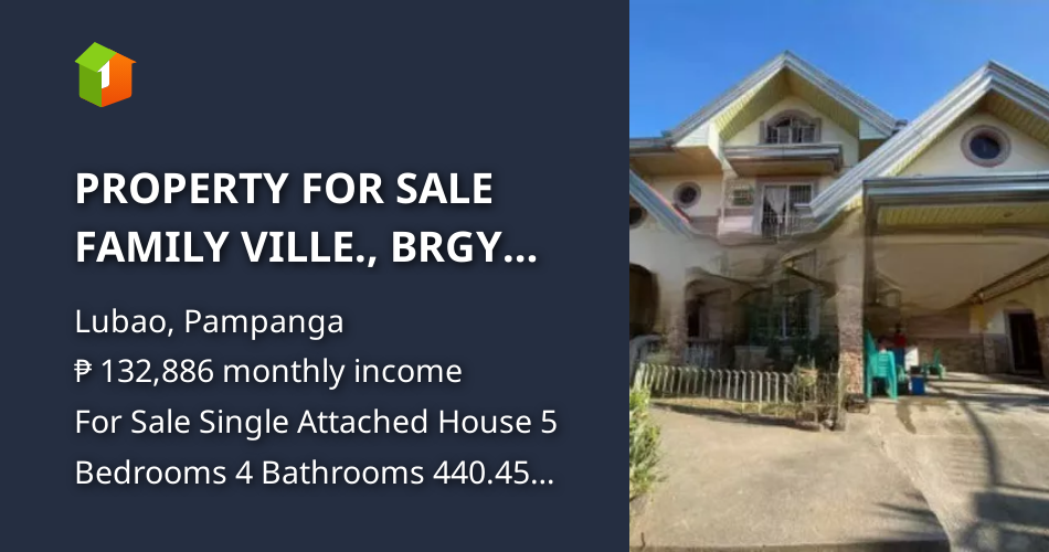 PROPERTY FOR SALE FAMILY VILLE., BRGY SAN ISIDRO, LUBAO, PAMPANGA