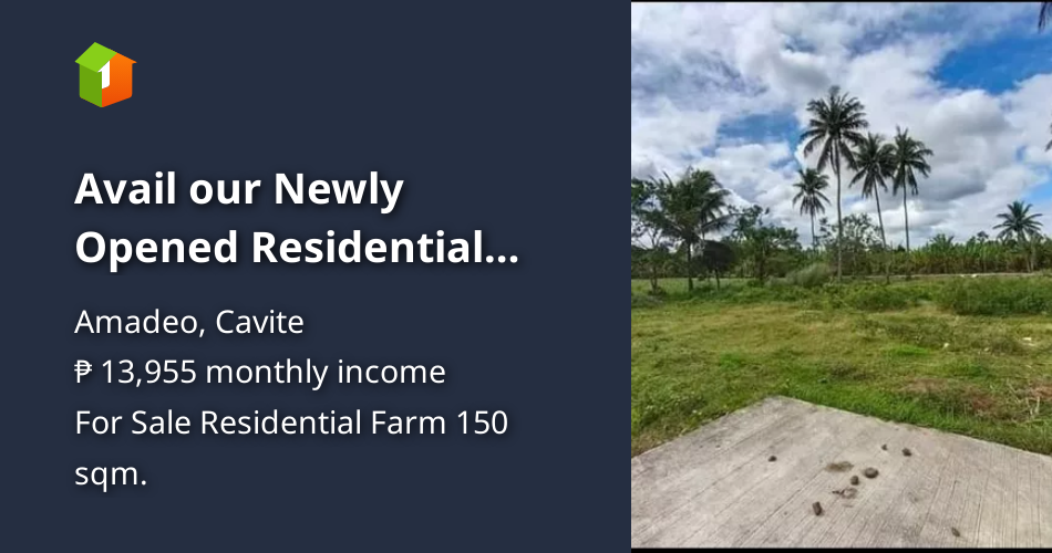 Avail our Newly Opened Residential Farmlot near in Tagaytay [Lot 🚜