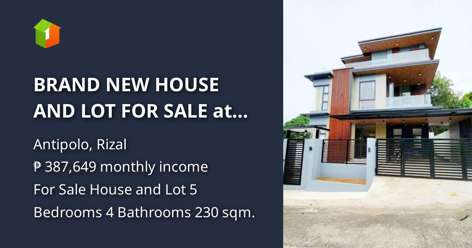 BRAND NEW HOUSE AND LOT FOR SALE at Kingsville Royale, Antipolo, Rizal