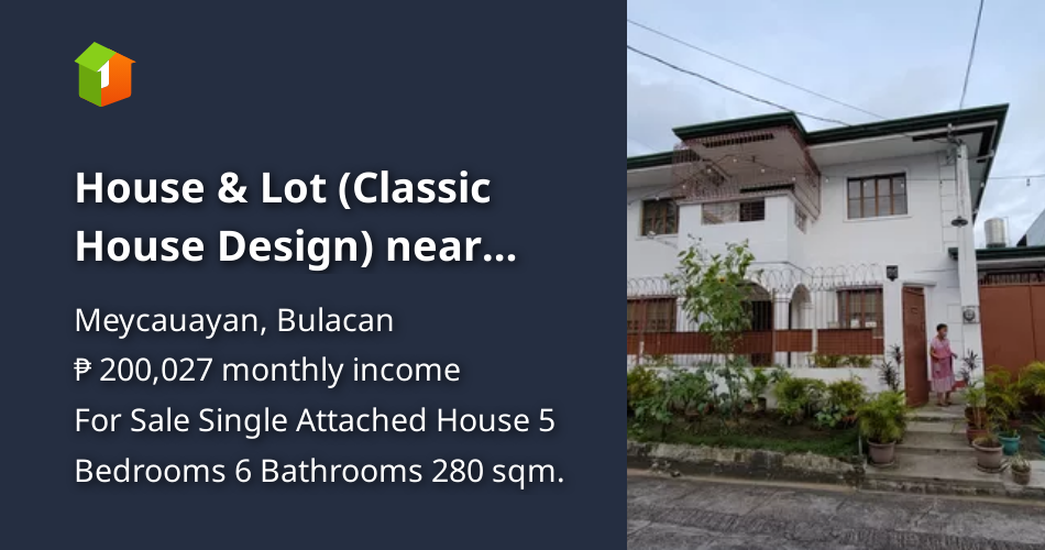 House & Lot (Classic House Design) near NLEX [House and Lot 🏘️