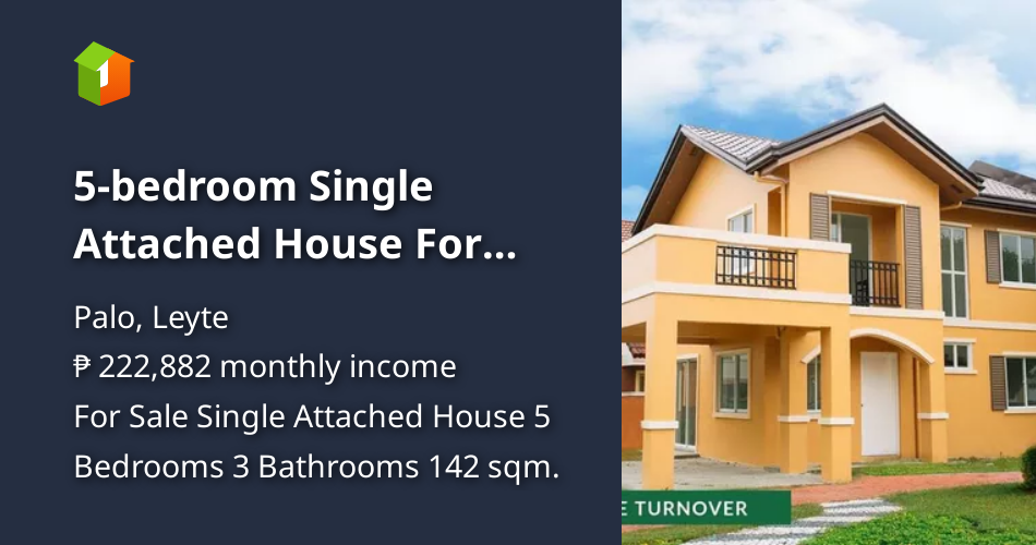5bedroom Single Attached House For Sale in Palo Leyte [House and Lot 🏘