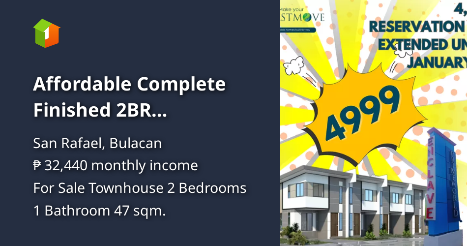 EARLY MOVE IN Complete Townhouse in Bulacan [Houses and Lots 🏘️