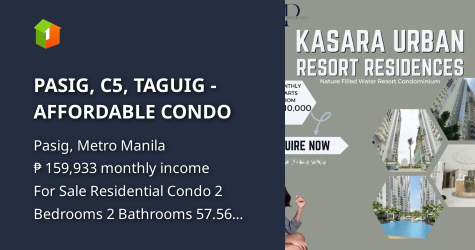 PASIG, C5, TAGUIG - AFFORDABLE CONDO [Condo 🏙️] (April 2024) in Pasig ...