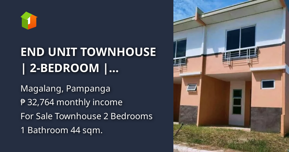 END UNIT TOWNHOUSE 2BEDROOM MAGALANG ,PAMPANGA [House and Lot 🏘️] (December 2022) in