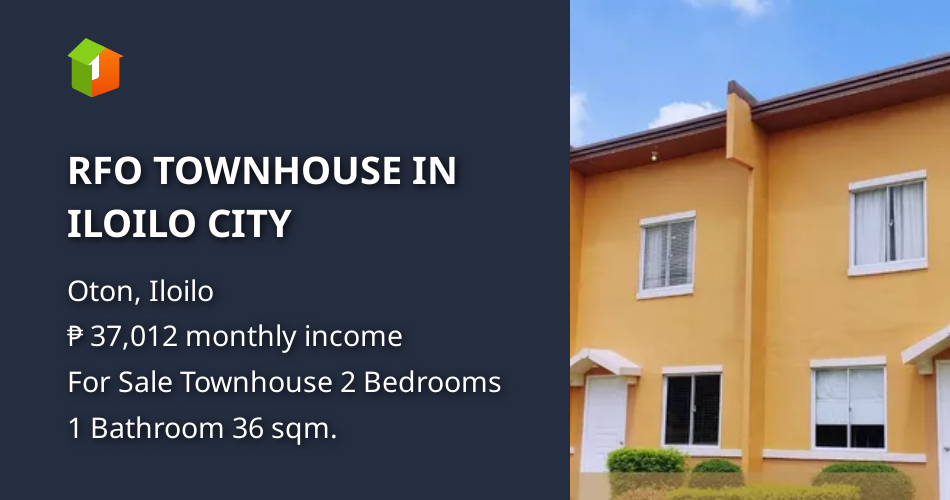 RFO TOWNHOUSE IN ILOILO CITY [House and Lot 🏘️] (October 2021) in Oton