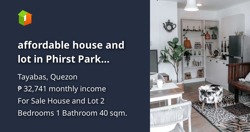 Affordable house and lot in Phirst Park Homes Tayabas Quezon