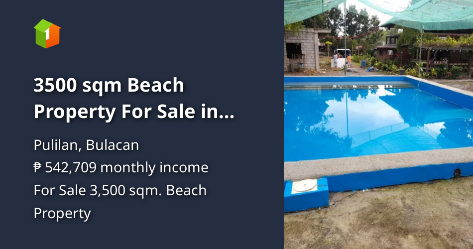 3500 sqm Beach Property For Sale in Pulilan Bulacan [Beach Property 🏖️