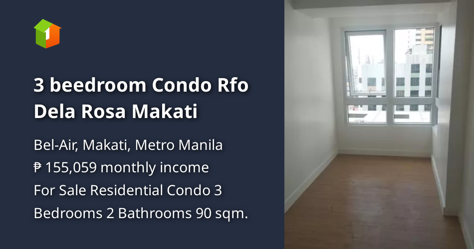 3 beedroom Condo Rfo Dela Rosa Makati [Condo 🏙️] (May 2023) in BelAir