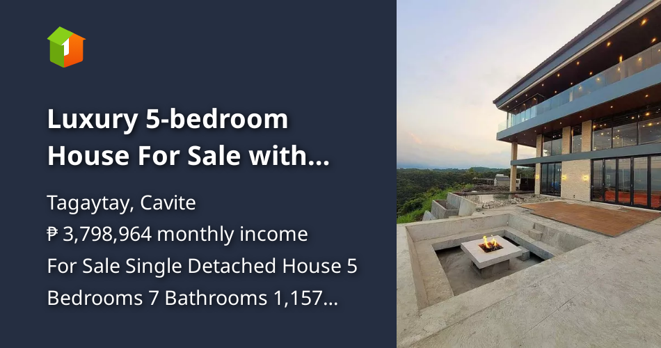 Luxury 5bedroom House For Sale with helipad in Tagaytay [House and Lot 🏘️] (August 2024) in