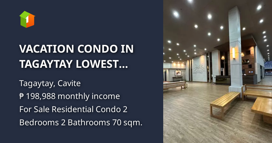 VACATION CONDO IN TAGAYTAY LOWEST PRICE IN THE MARKET [Condo 🏙️] (April 2023) in Tagaytay