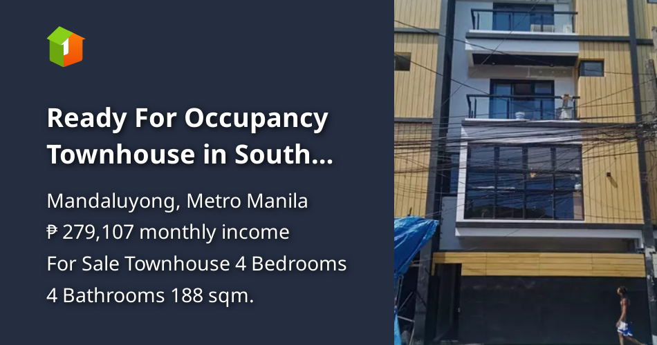 Ready For Occupancy Townhouse in South Sikap Plainview . Mandaluyong