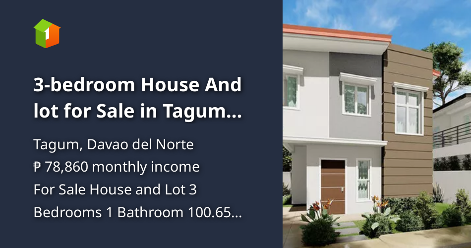 3-bedroom House And lot for Sale in Tagum Davao del Norte Suntrust ...