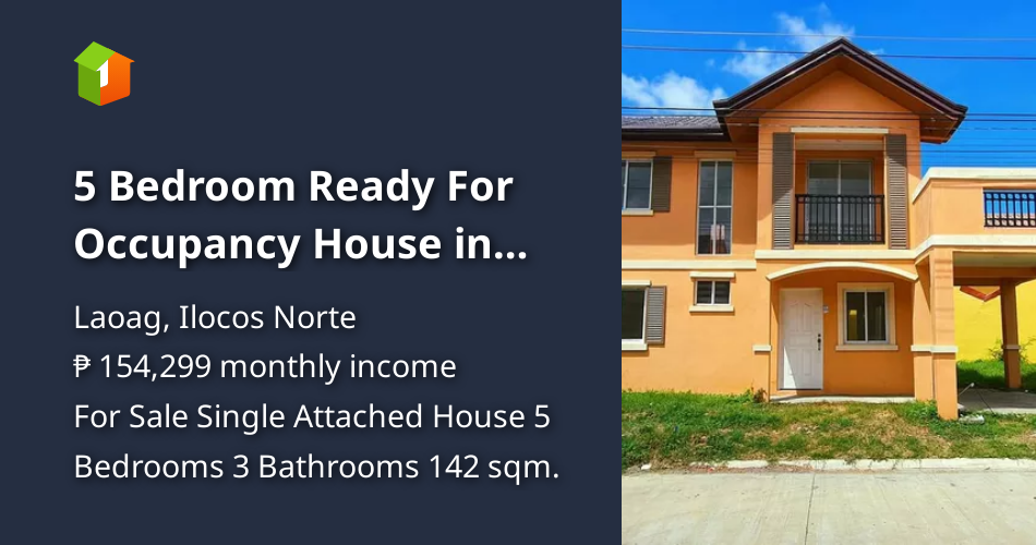 5 Bedroom Ready For Occupancy House in Laoag Ilocos Norte [House and