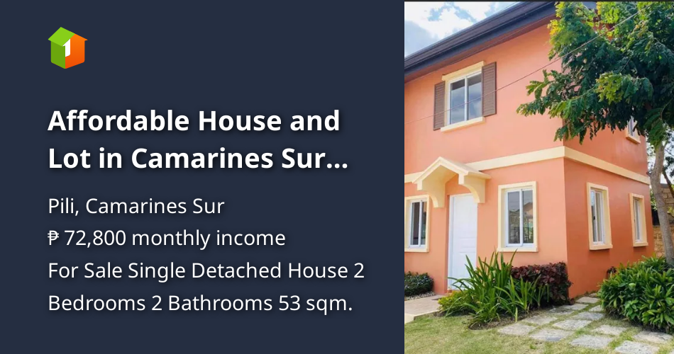 Affordable House and Lot in Camarines Sur (53 sqm) [House and Lot 🏘️