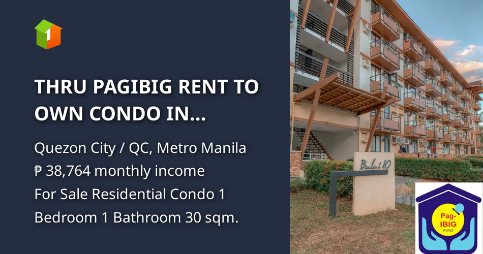 THRU PAGIBIG RENT TO OWN CONDO IN FAIRVIEW QC NEAR SM FAIRVIEW [Condo 🏙