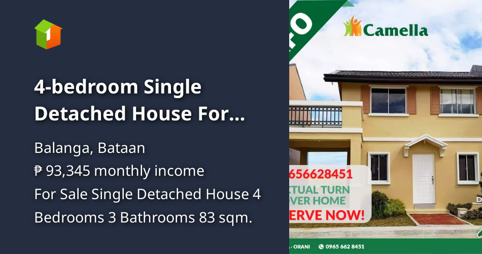 4bedroom Single Detached House For Sale in Balanga Bataan [House and