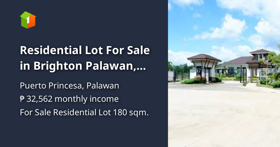 Residential Lot For Sale in Brighton Palawan, Puerto Princesa Palawan