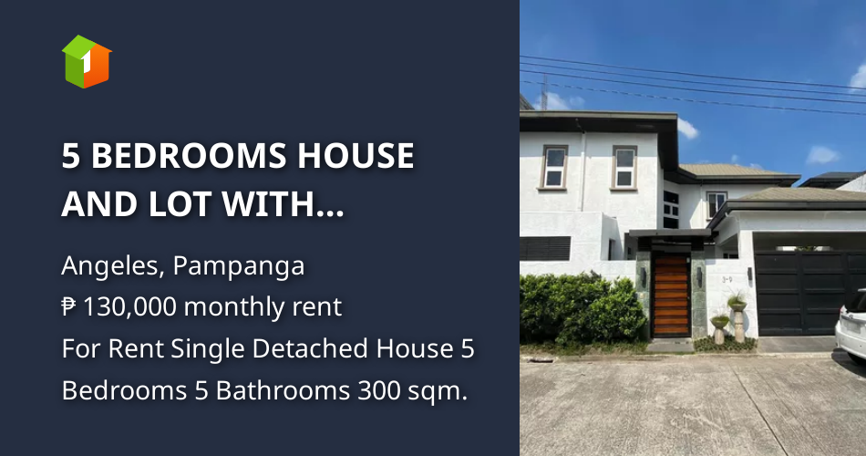 5 BEDROOMS HOUSE AND LOT WITH SWIMMING POOL FOR RENT ANGELES CITY