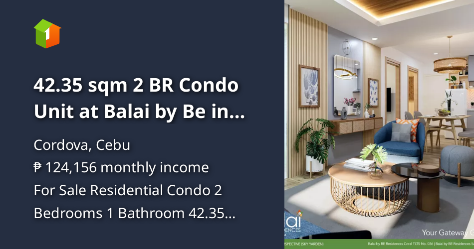 21 sqm Studio Unit at Balai by Be in Cordova, Cebu [Condo 🏙️