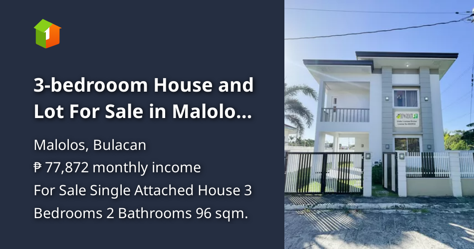3bedrooom House and Lot For Sale in Malolos Bulacan [House and Lot 🏘️