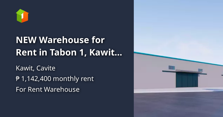 NEW Warehouse for Rent in Tabon 1, Kawit, Cavite Property 🏭