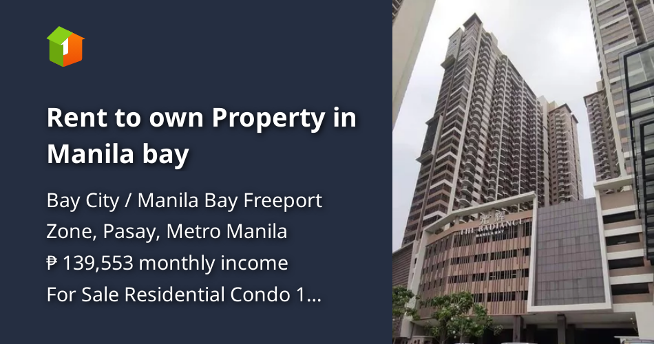 Rent to own Property in Manila bay [Condo 🏙️] (February 2023) in Bay City / Manila Bay Freeport