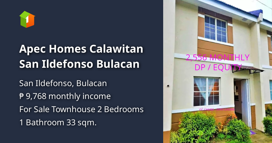 Apec Homes Calawitan San Ildefonso Bulacan [Houses and Lots 🏘️ ...